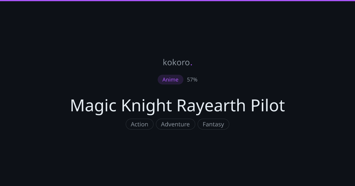 Magic Knight Rayearth Pilot | Kokoro
